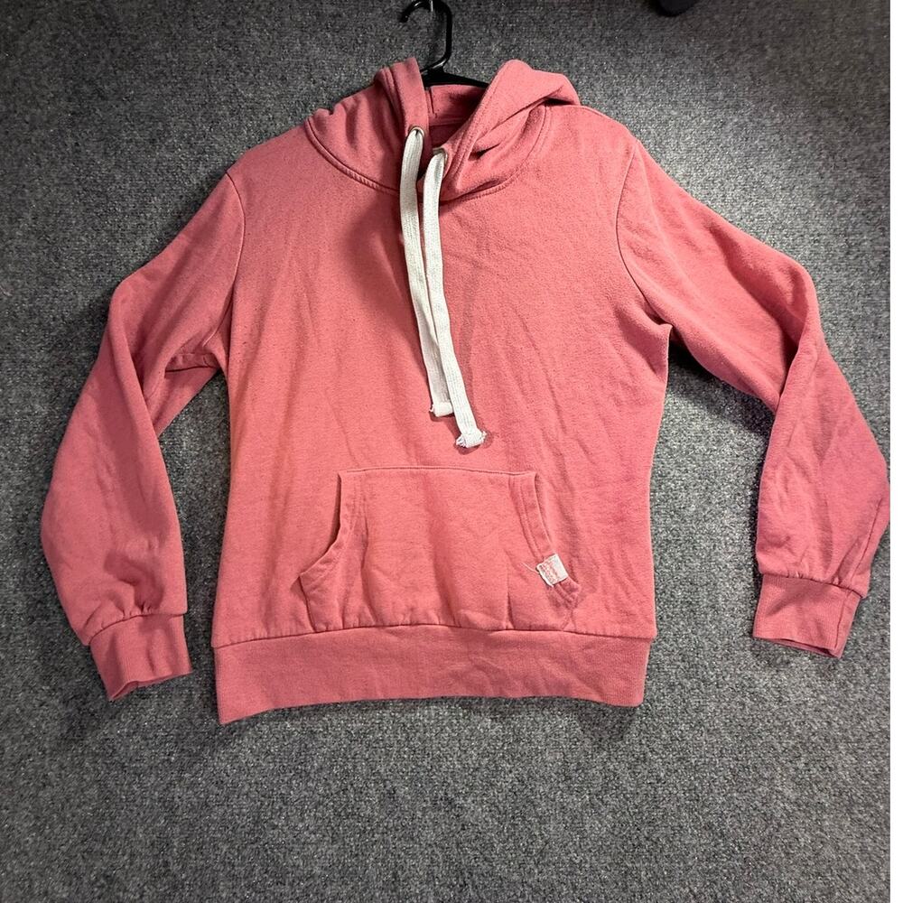 Reflex Women's Pink Cotton Blend Pullover Hoodie Sweatshirt Size Large
